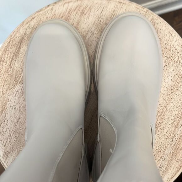 Steve Madden Hesitant Lug Mid Calf Boot Bone Leather Size 8.5 NIB - Picture 9 of 11